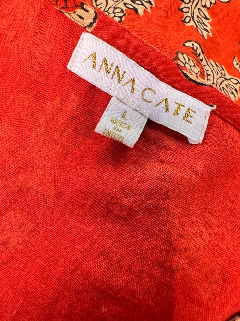 Anna Cate Rose Puff Sleeve Dress in Rust - Picture 6 of 7